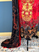 Indian Cotton Stitched Embroidery Suit Ready To Ship