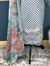 Indian Cotton Stitched Embroidery Suit Ready To Ship