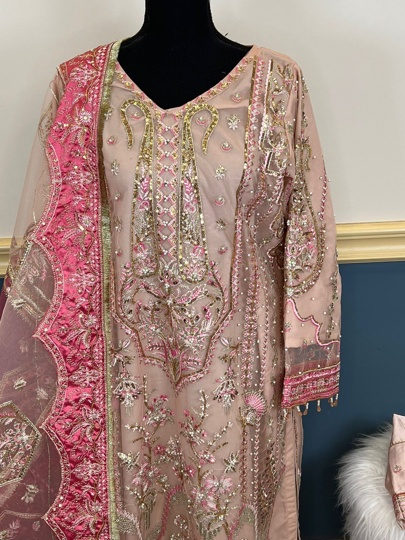 Pakistani Embroidered Luxury Party wear Ready To Ship