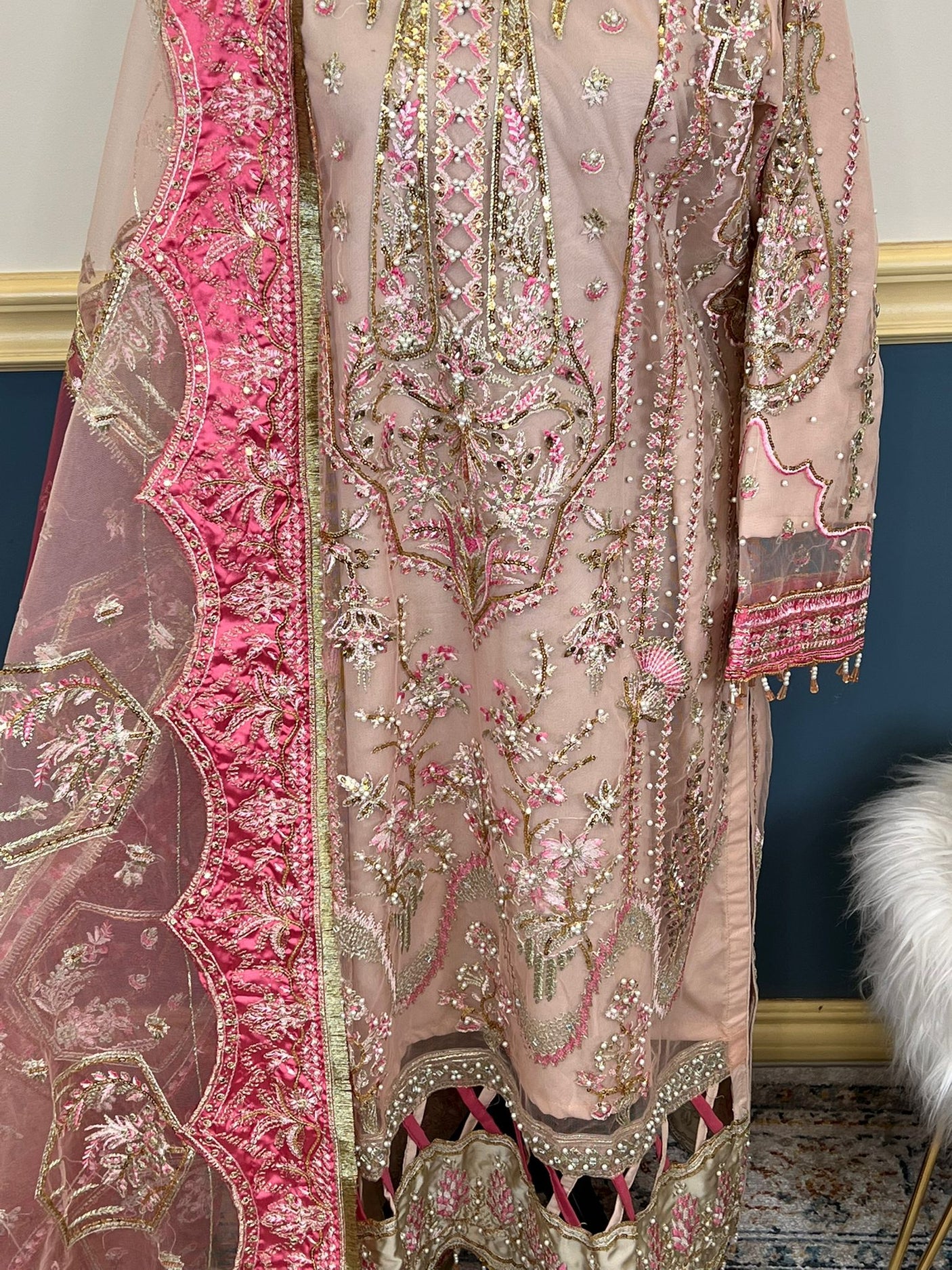 Pakistani Embroidered Luxury Party wear Ready To Ship