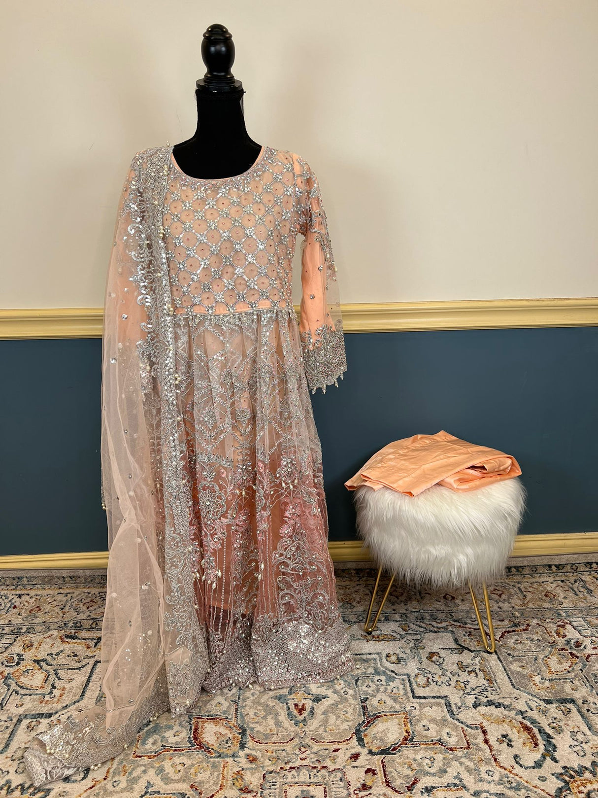 Pakistani Embroidered Luxury Party wear Ready To Ship