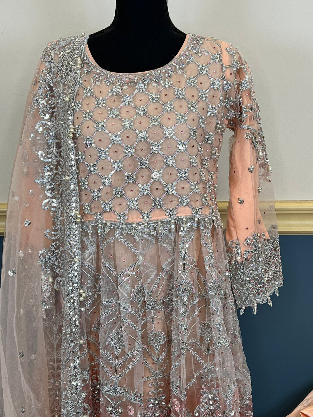 Pakistani Embroidered Luxury Party wear Ready To Ship