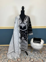 Pakistani Embroidered Luxury Party wear Ready To Ship