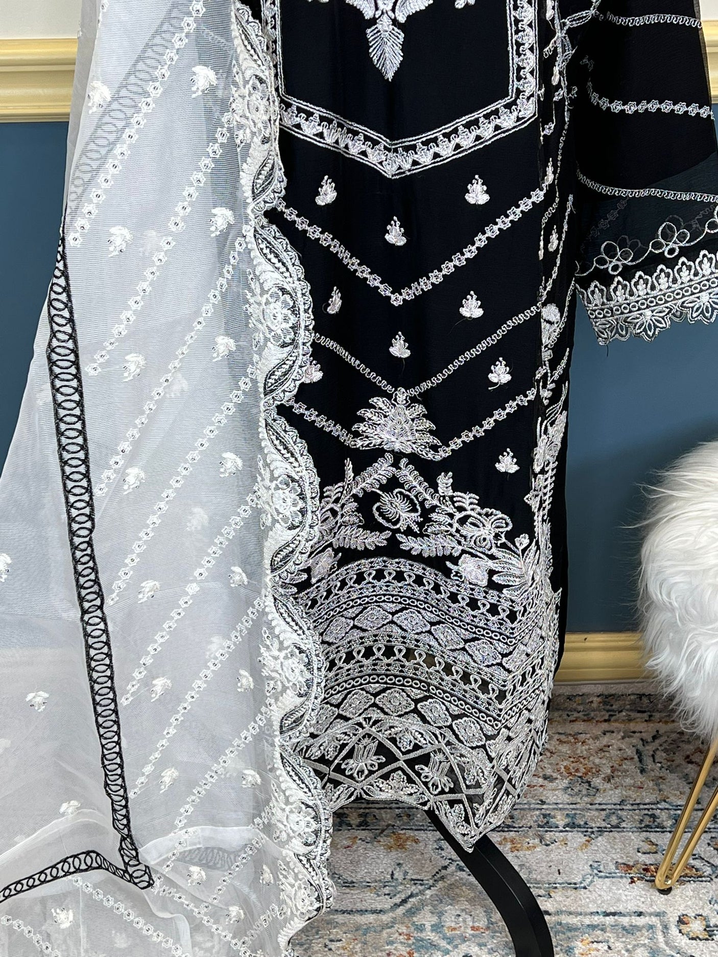 Pakistani Embroidered Luxury Party wear Ready To Ship