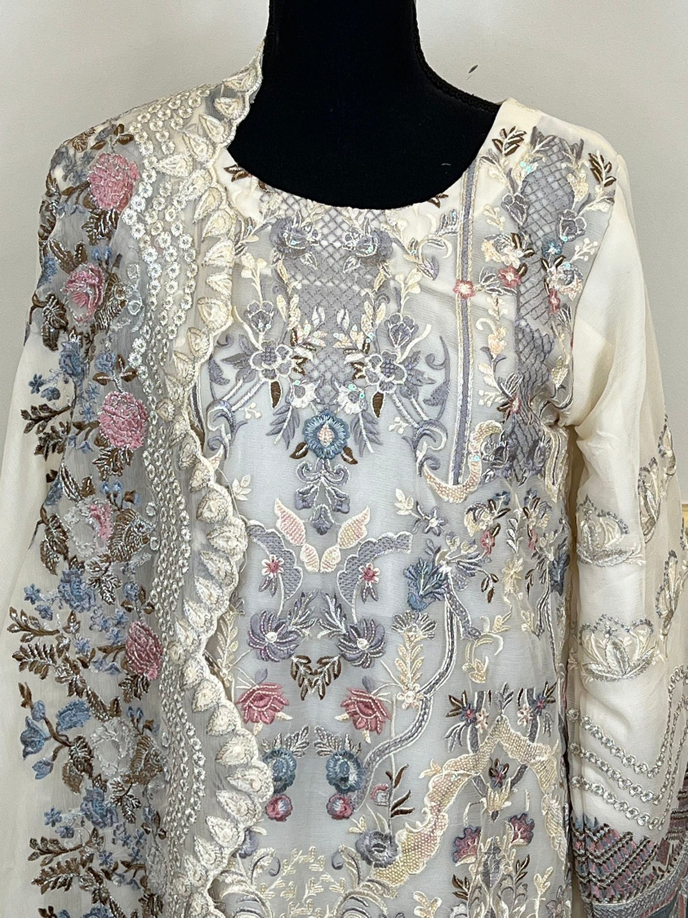 Pakistani Embroidered Luxury Party wear Ready To Ship