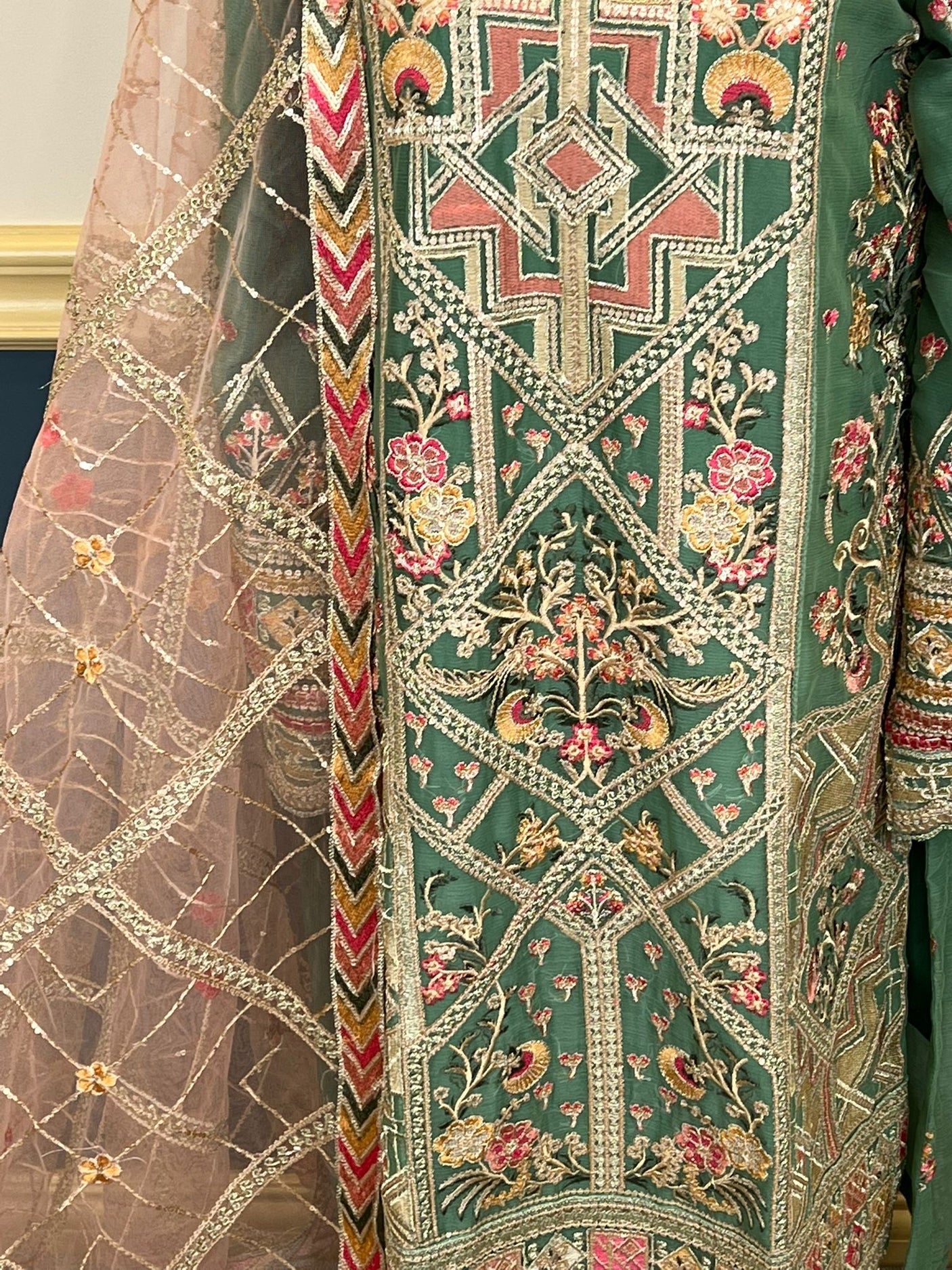 Pakistani Embroidered Luxury Party wear Ready To Ship