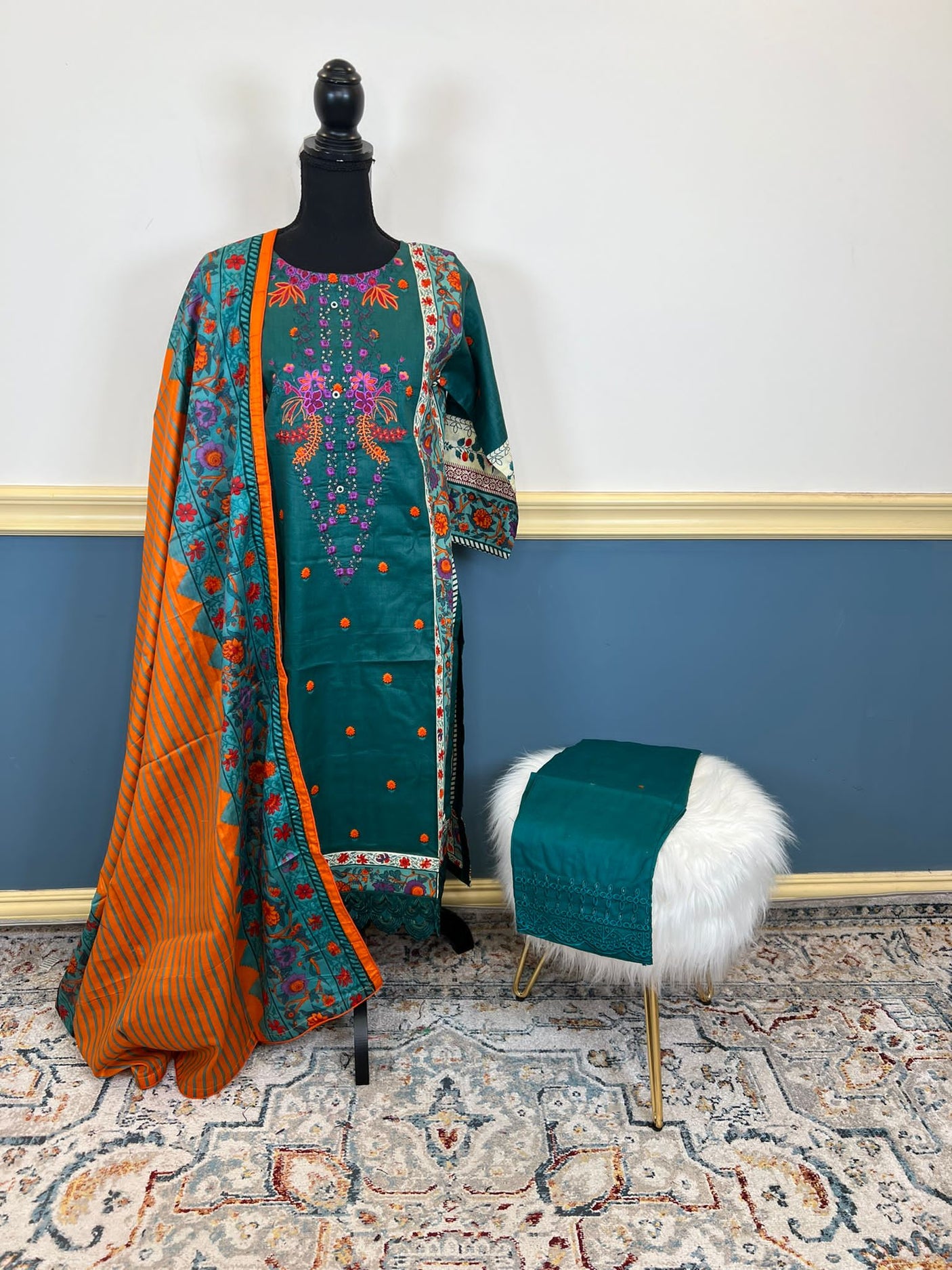 Pakistani Embroidered Lawn ready to ship