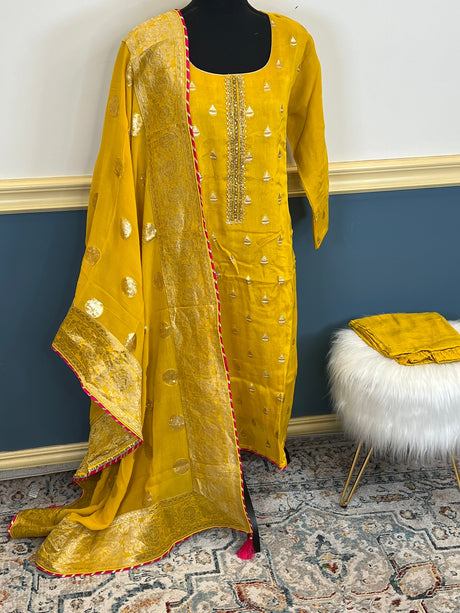 Khaddi Georgette Salwar Kamiz Ready To Ship