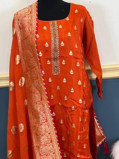 Khaddi Georgette Salwar Kamiz Ready To Ship