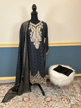 Pakistani Linen Embroidered Salwar kameez Ready To Ship