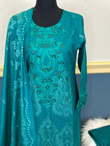 Pakistani Linen Embroidered Salwar kameez Ready To Ship