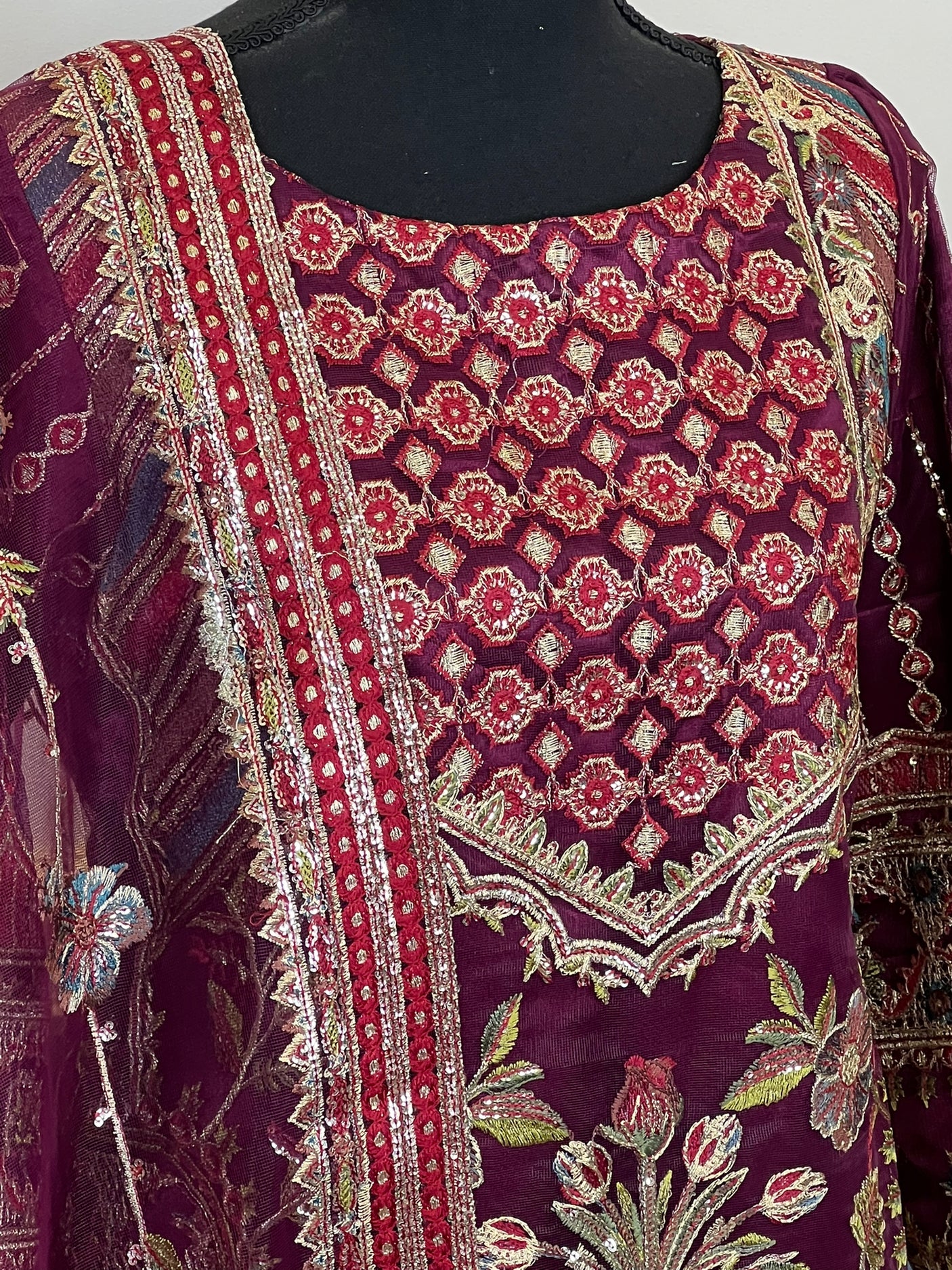Pakistani Embroidered Luxury Party wear Ready To Ship