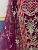 Pakistani Embroidered Luxury Party wear Ready To Ship
