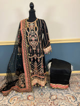 Pakistani Embroidered Luxury Party wear Ready To Ship