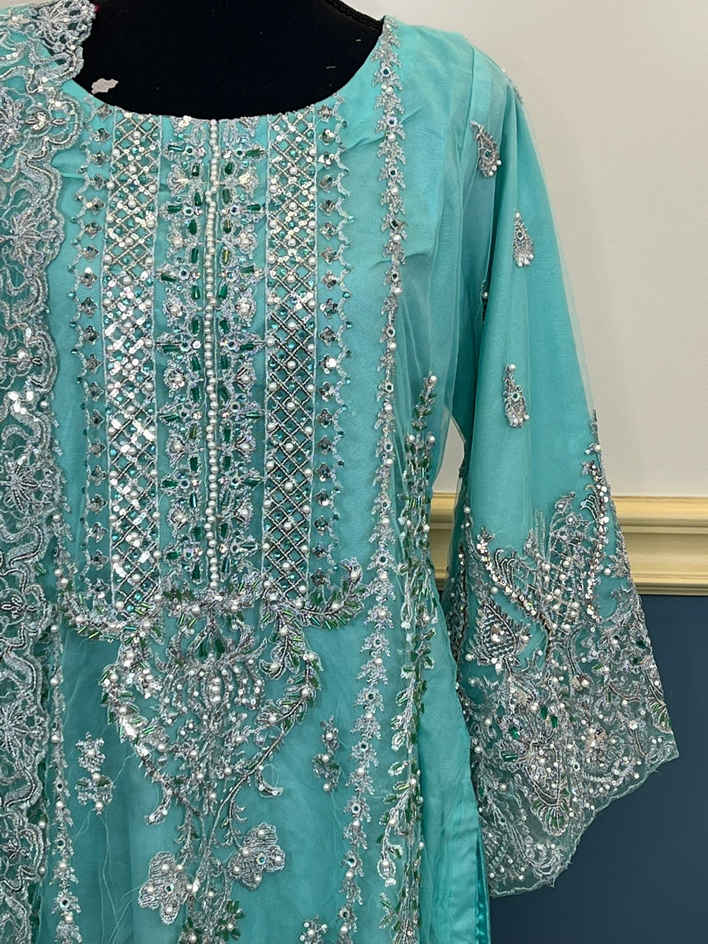 Pakistani Embroidered Luxury Party wear Ready To Ship