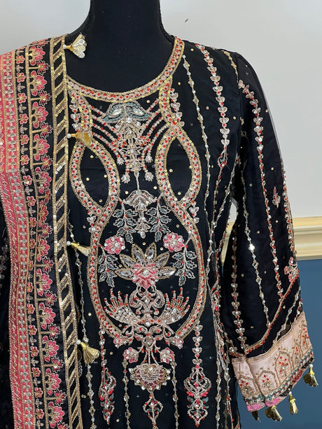 Pakistani Embroidered Luxury Party wear Ready To Ship
