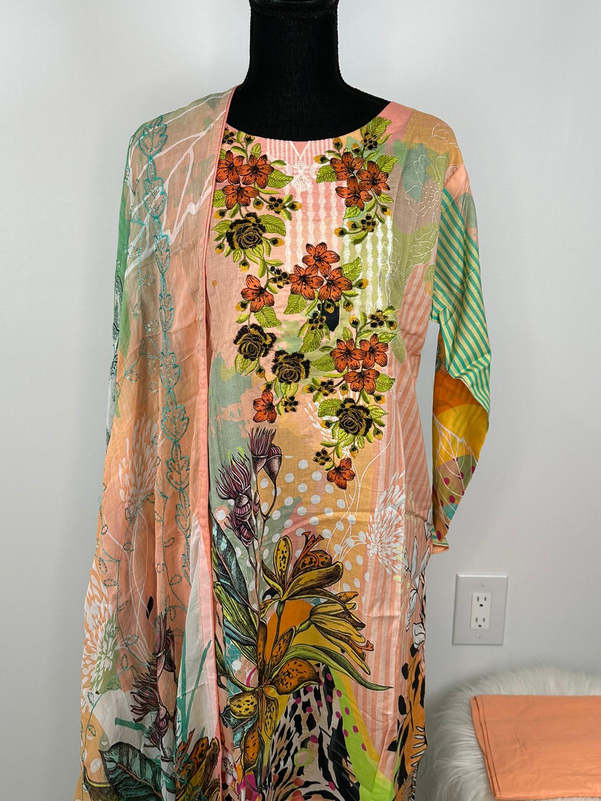 Pakistani Embroidered Lawn ready to ship