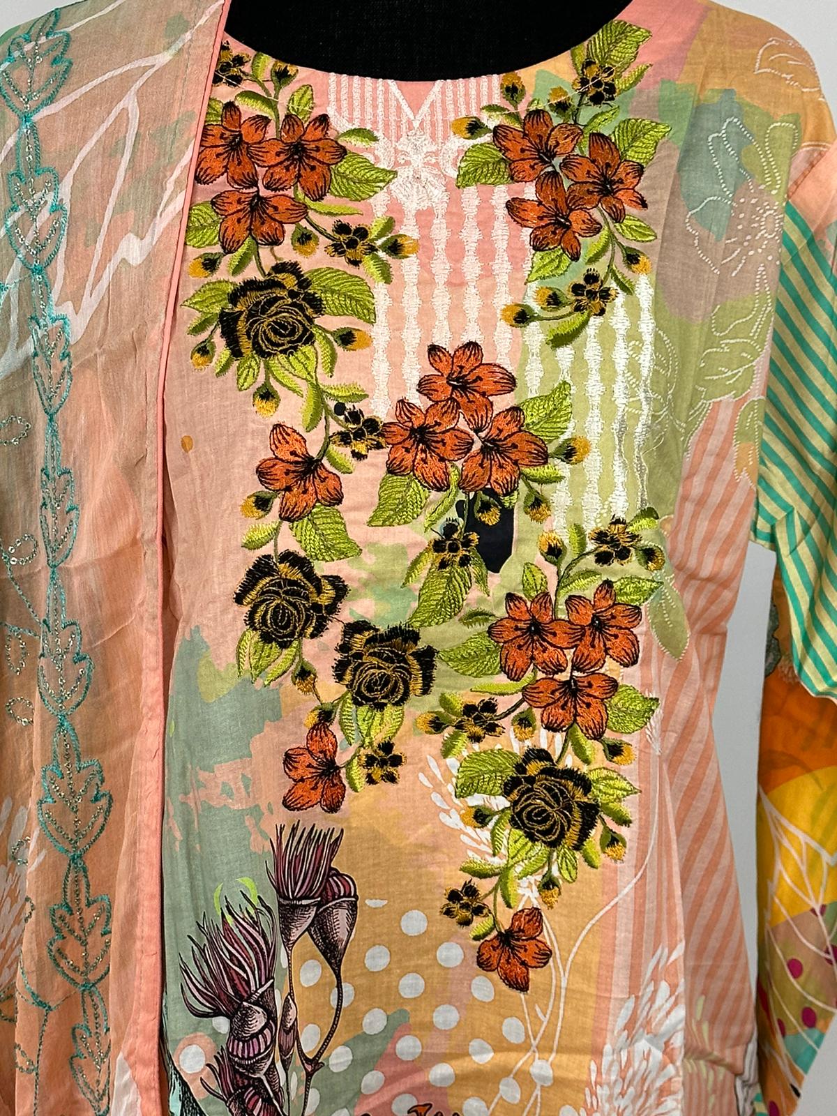 Pakistani Embroidered Lawn ready to ship