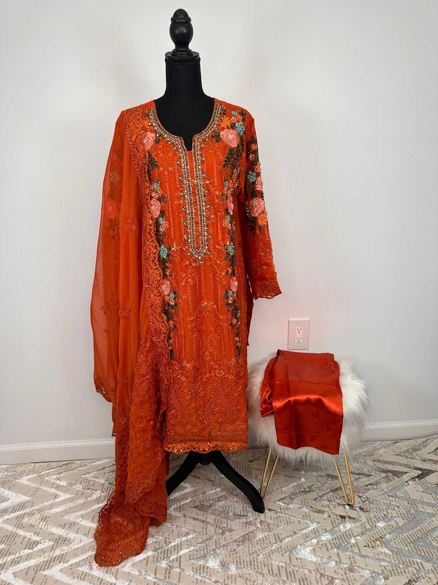 Pakistani Embroidered Luxury Party wear Ready To Ship