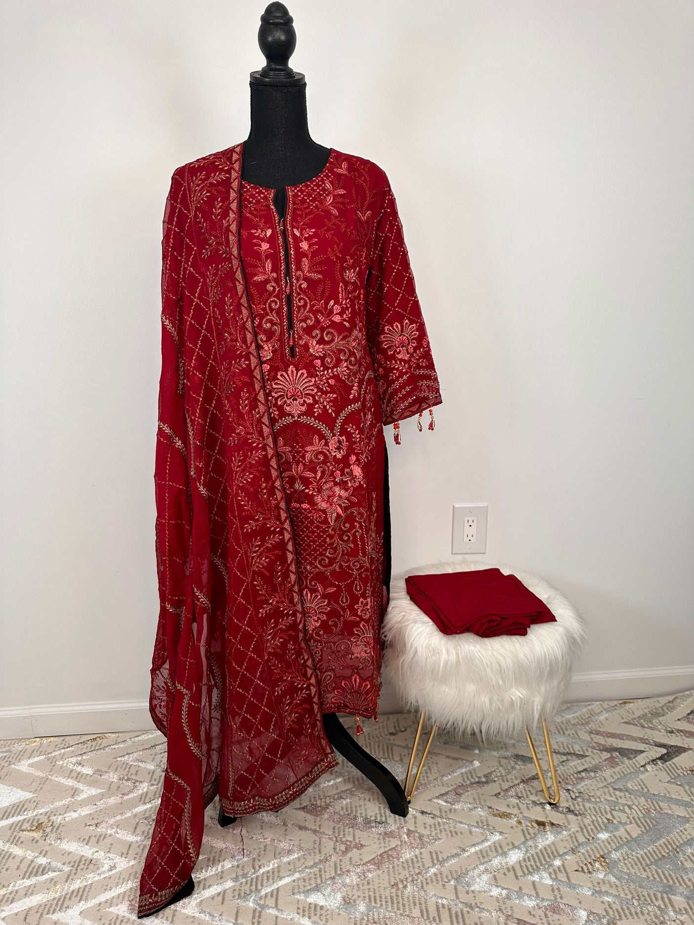 Pakistani Embroidered Luxury Party wear Ready To Ship