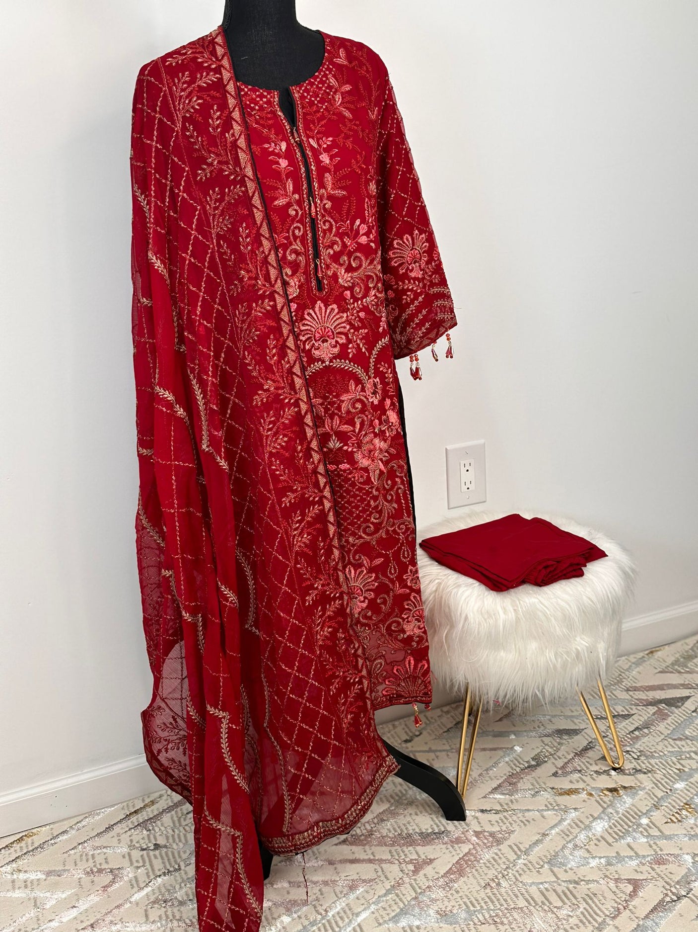 Pakistani Embroidered Luxury Party wear Ready To Ship