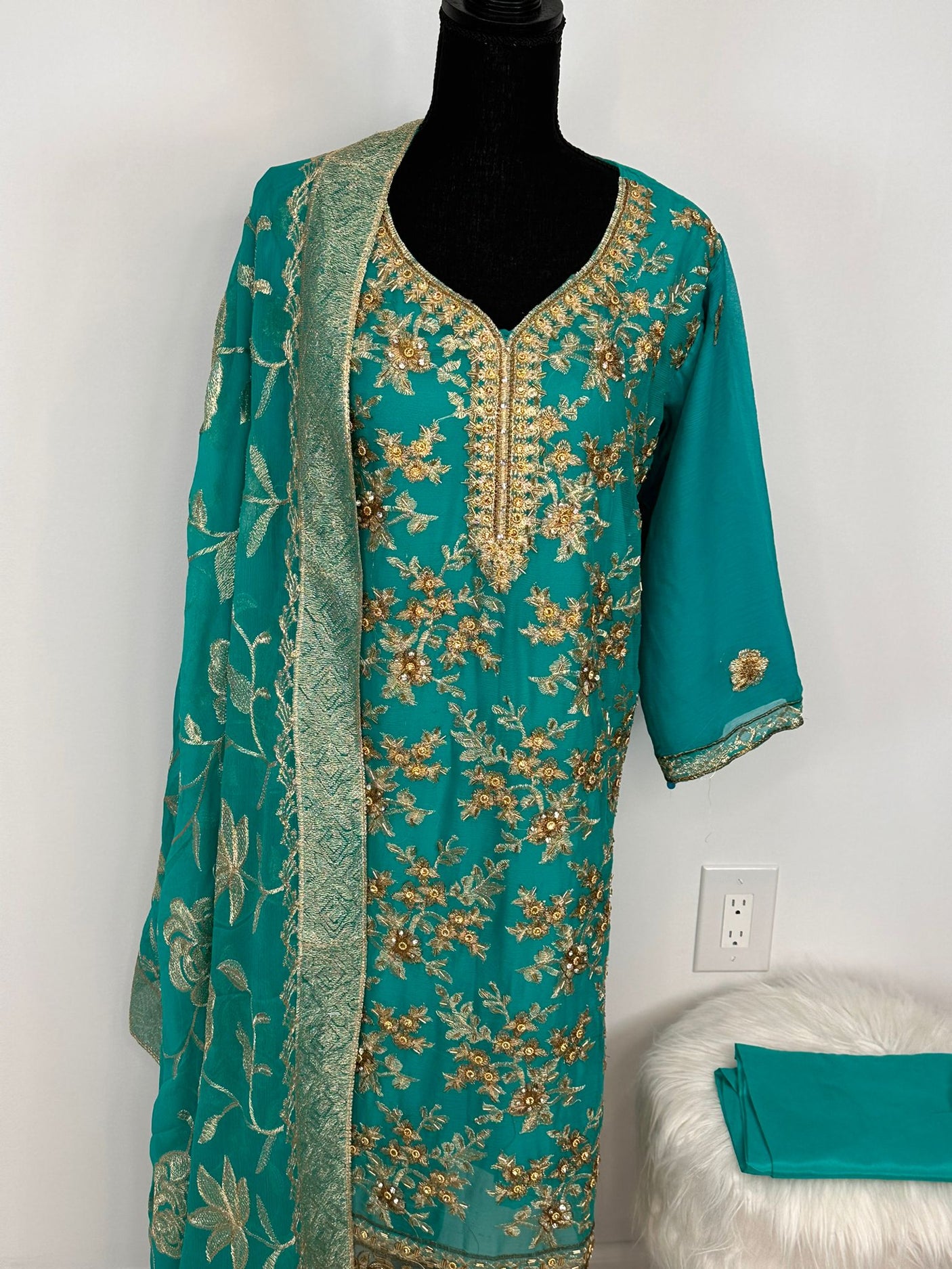 Pakistani Embroidered Luxury Party wear Ready To Ship