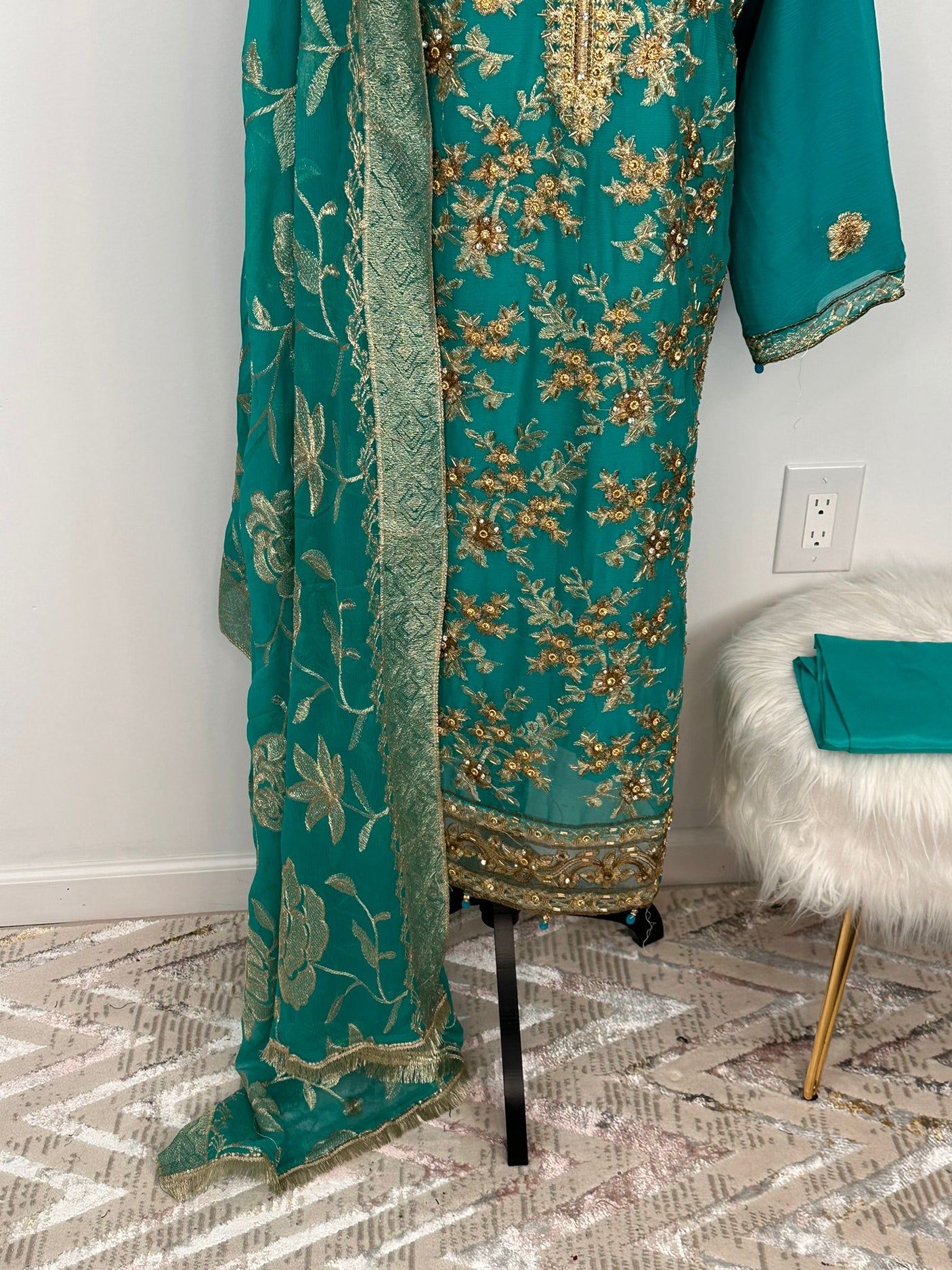 Pakistani Embroidered Luxury Party wear Ready To Ship