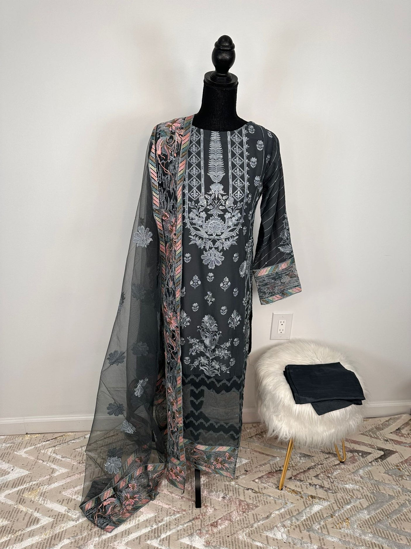 Pakistani Embroidered Luxury Party wear Ready To Ship
