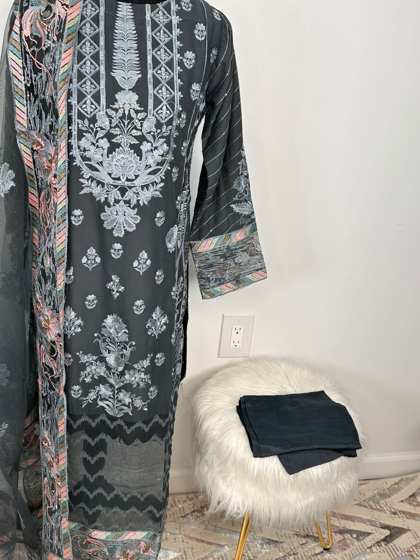 Pakistani Embroidered Luxury Party wear Ready To Ship