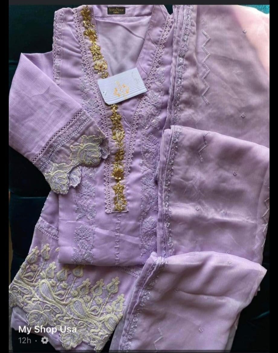 Chiffon 2 Piece Kurti Ready To Ship