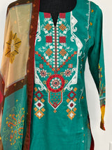 Pakistani Lawn Embroidered Salwar kameez Ready To Ship