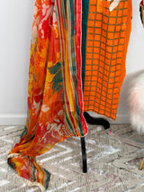 Pakistani Lawn Embroidered Salwar kameez Ready To Ship