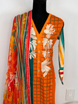 Pakistani Lawn Embroidered Salwar kameez Ready To Ship