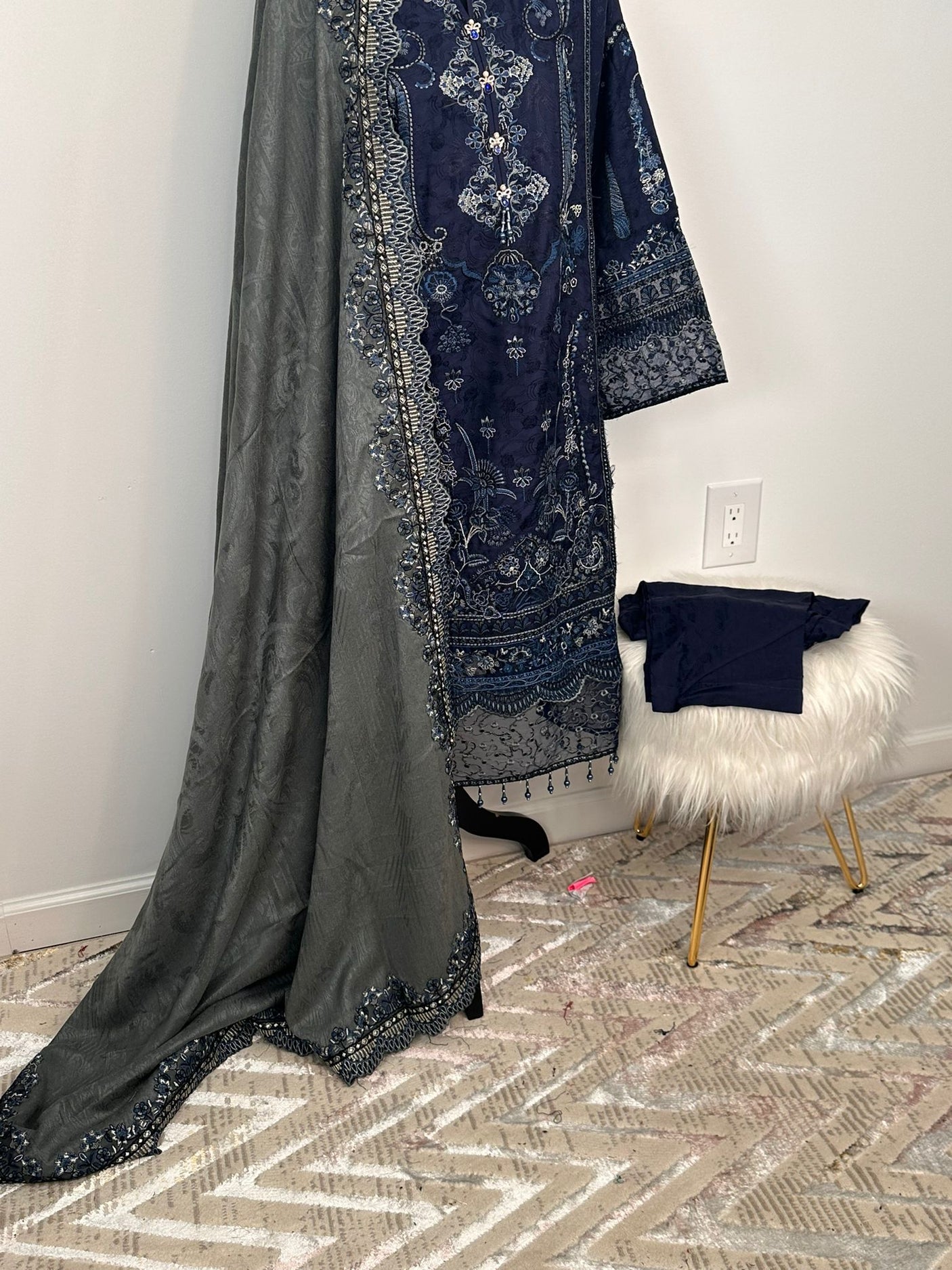 Pakistani Embroidered Luxury Lawn Ready To Ship