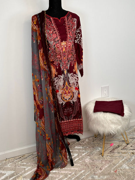 Pakistani Embroidered Lawn ready to ship
