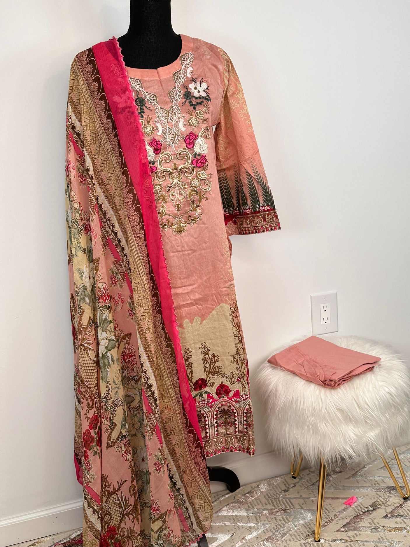 Pakistani Embroidered Lawn ready to ship