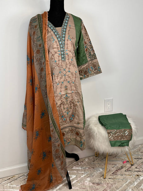 Pakistani Embroidered Lawn ready to ship