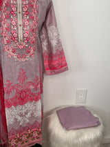 Pakistani Embroidered Lawn  ready to ship
