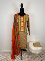 Pakistani Embroidered Lawn  ready to ship