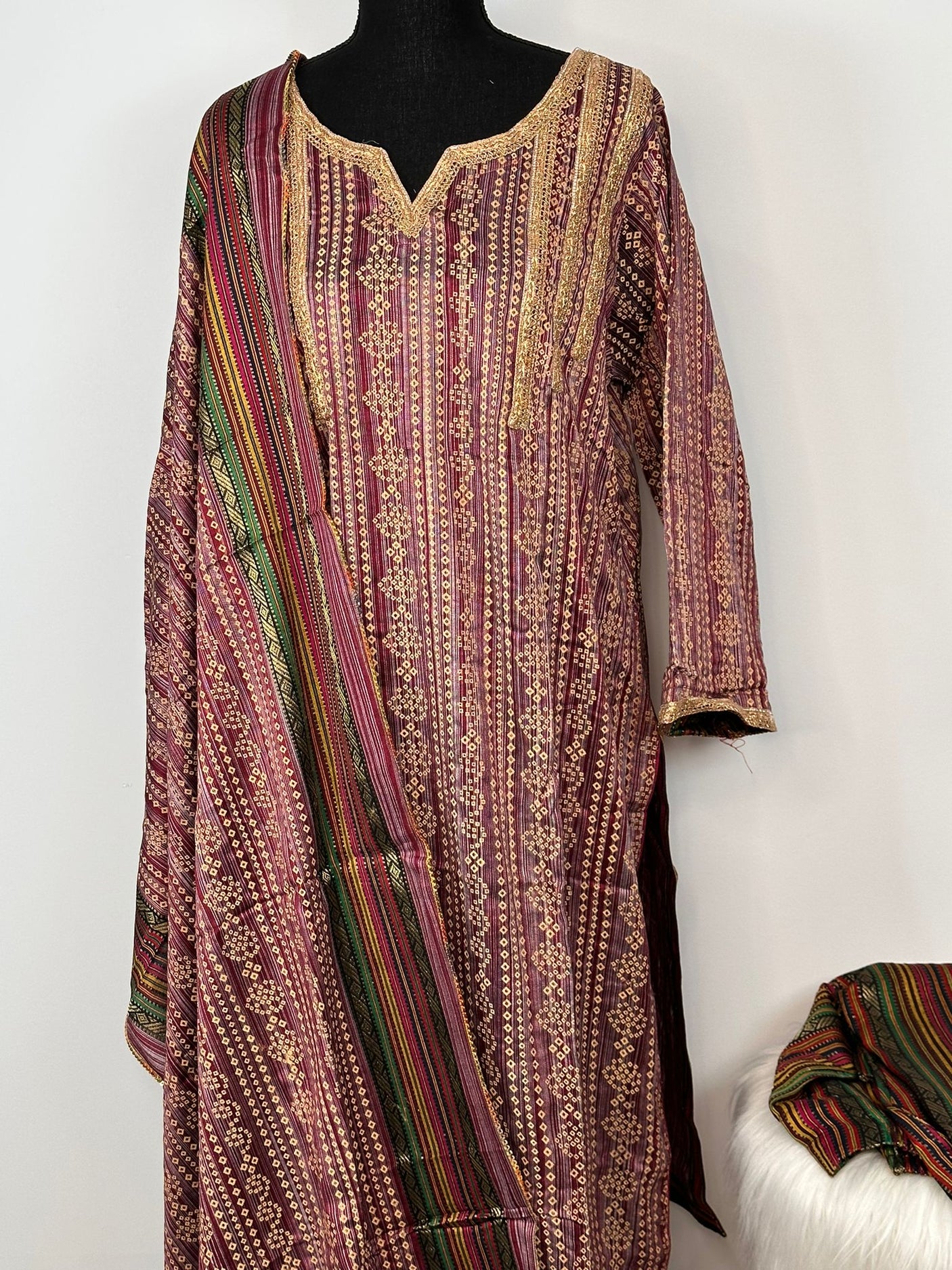 Pakistani Khaddi Cotton Salwar Kameez ready to ship