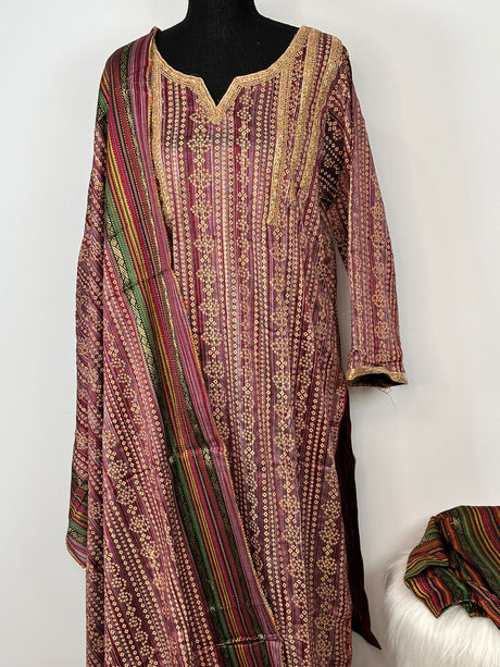 Pakistani Khaddi Cotton Salwar Kameez ready to ship