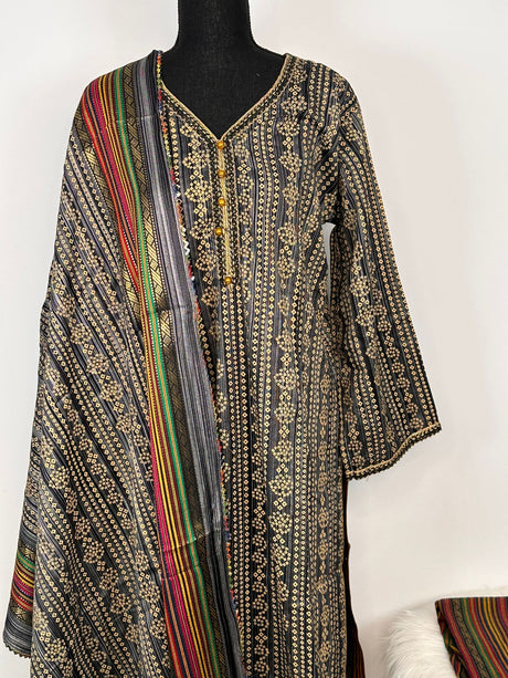 Pakistani Khaddi Cotton Salwar Kameez ready to ship
