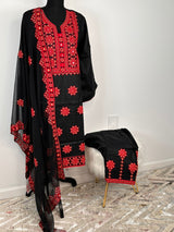 Pakistani Full Embroidery Luxury Lawn Salwar Kameez ready to ship