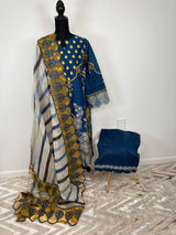 Pakistani Embroidered Luxury Lawn ready to ship