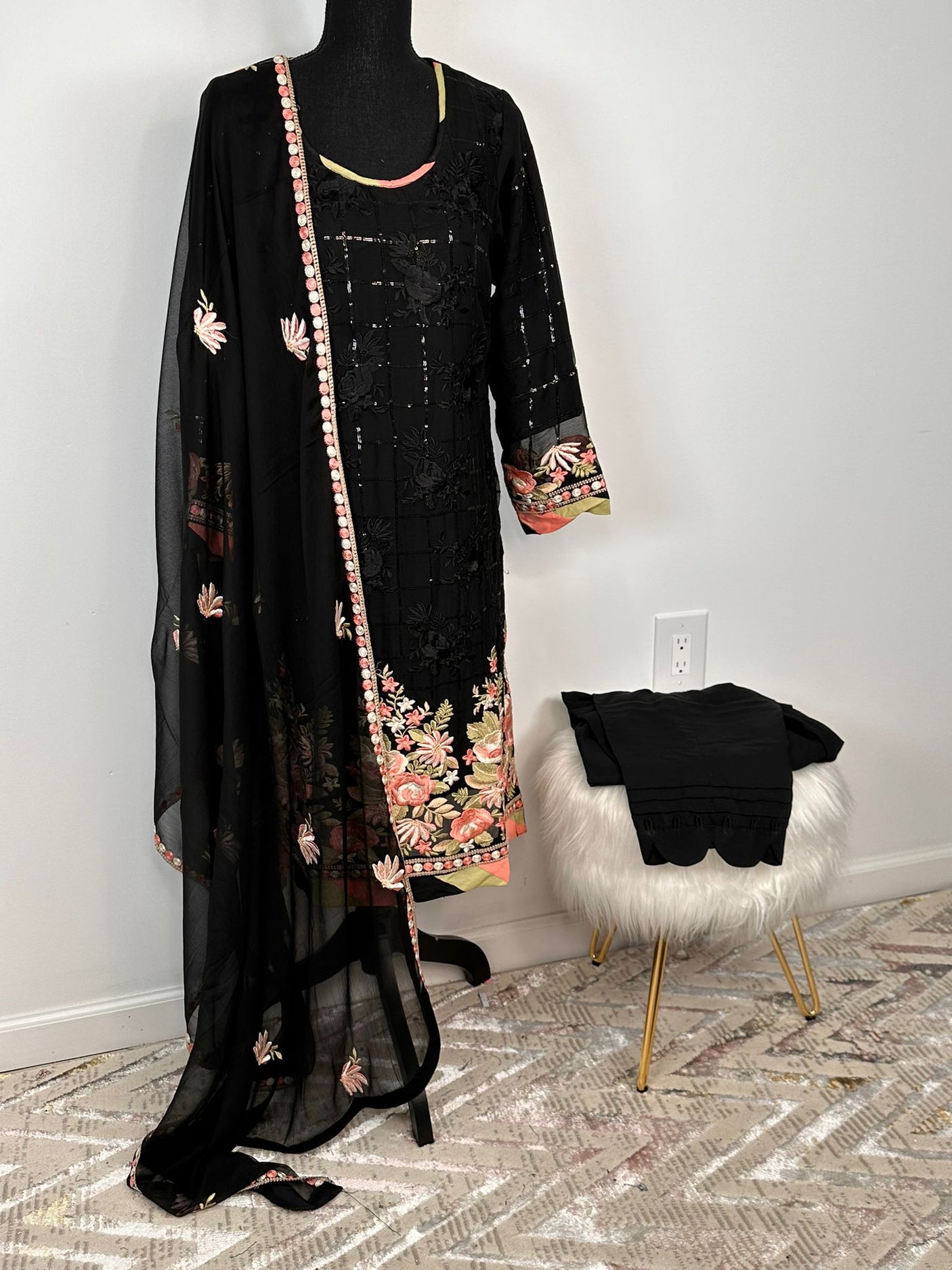 Pakistani Embroidered Luxury Party wear Ready To Ship
