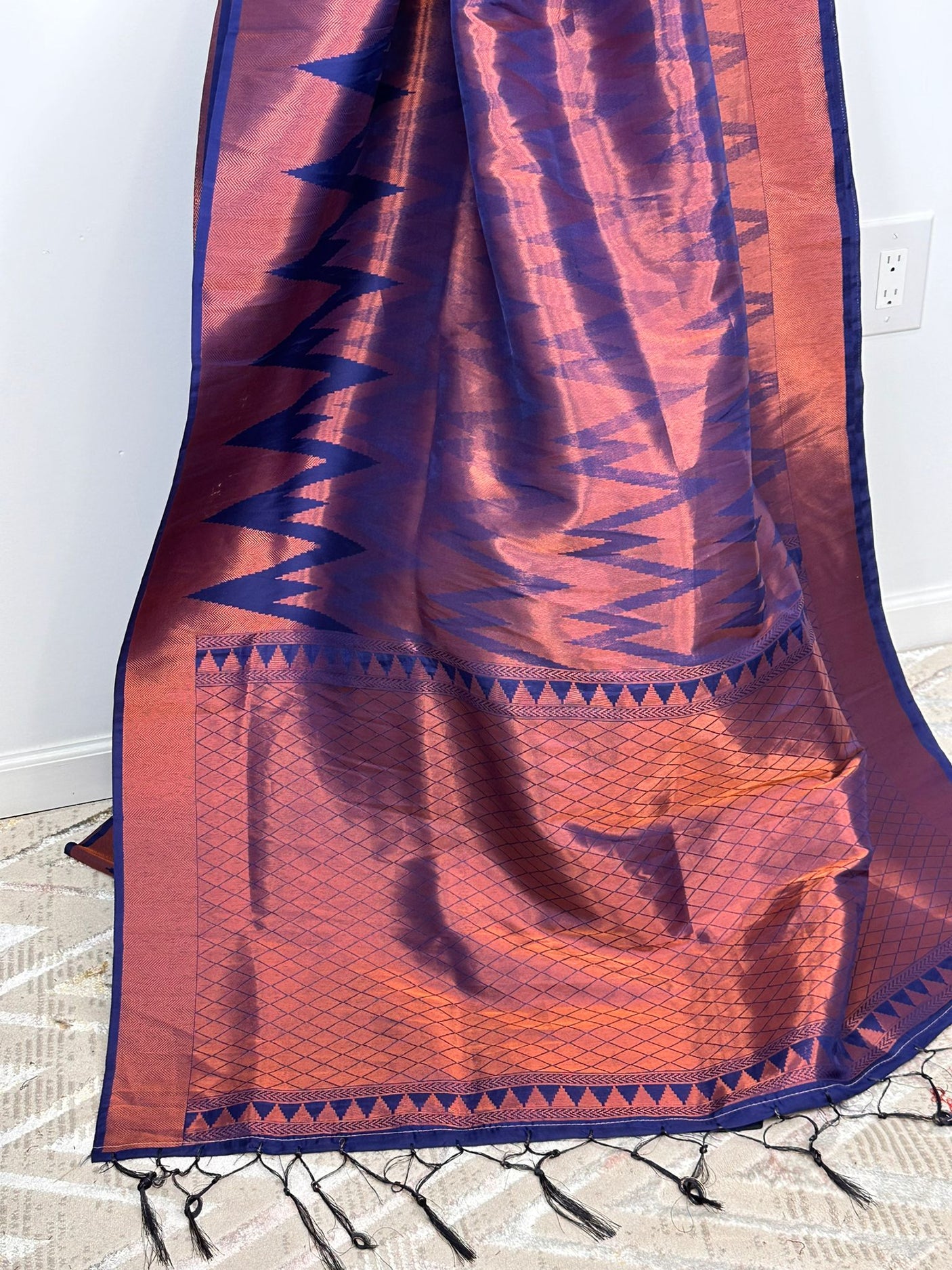 Pure Benarashi Silk Saree with running blouse