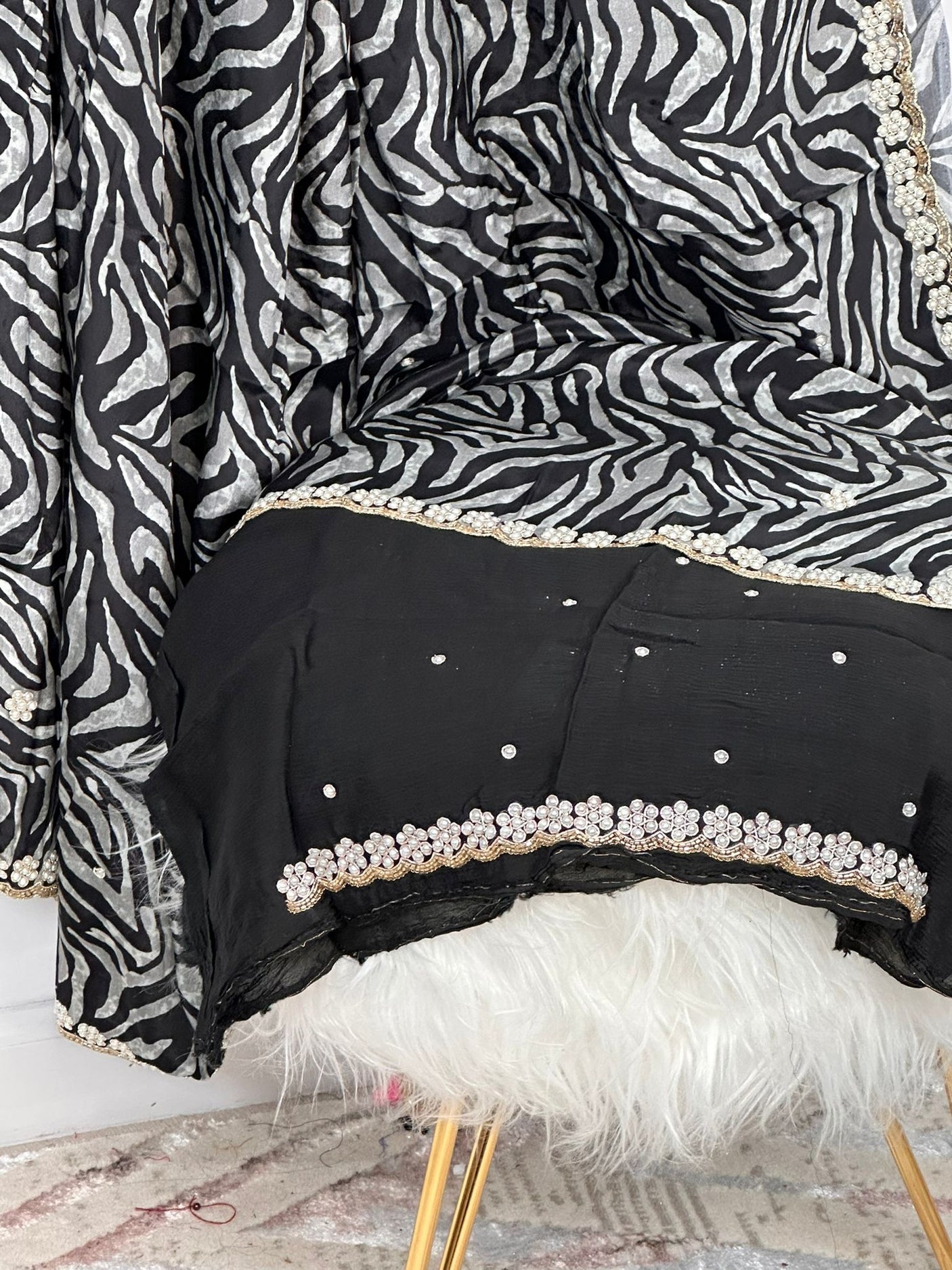 Pure silk with jardousi work saree with running blouse