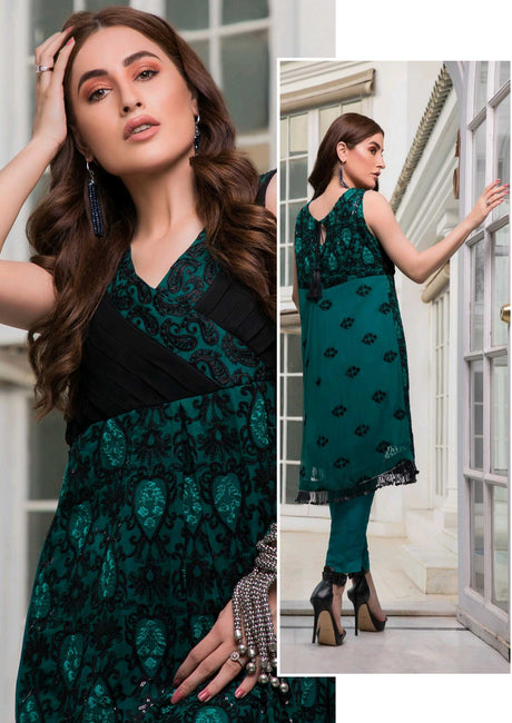 Merakish Embroidered Fancy Kurti 2019-100% Original Guaranteed