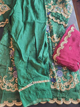 Pakistani Stitched Embroidery Party Wear Dresses Ready To Ship