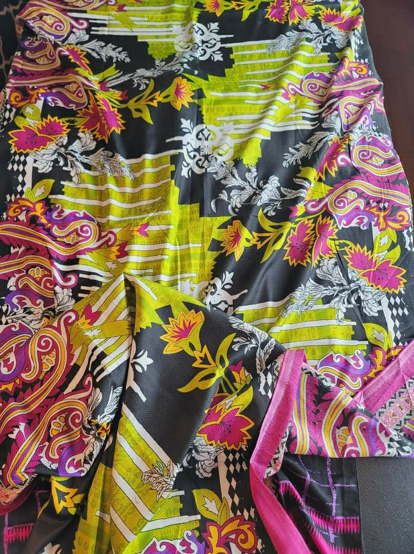 Pakistani Linen Embroidered Salwar kameez Ready To Ship